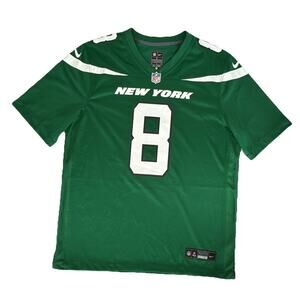 Nike Aaron Rodgers #8 New York Jets Jersey Mens Large Green NFL/NFLPA EUC
